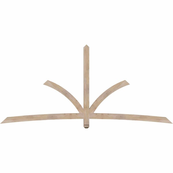 Ekena Millwork Davenport Smooth Timber Gable Bracket, Douglas Fir, 108"W x 49"H x 3 1/2"D x 3 1/2"F, 11/12 Pitch GBW108X49X0404DAV00SDF - main